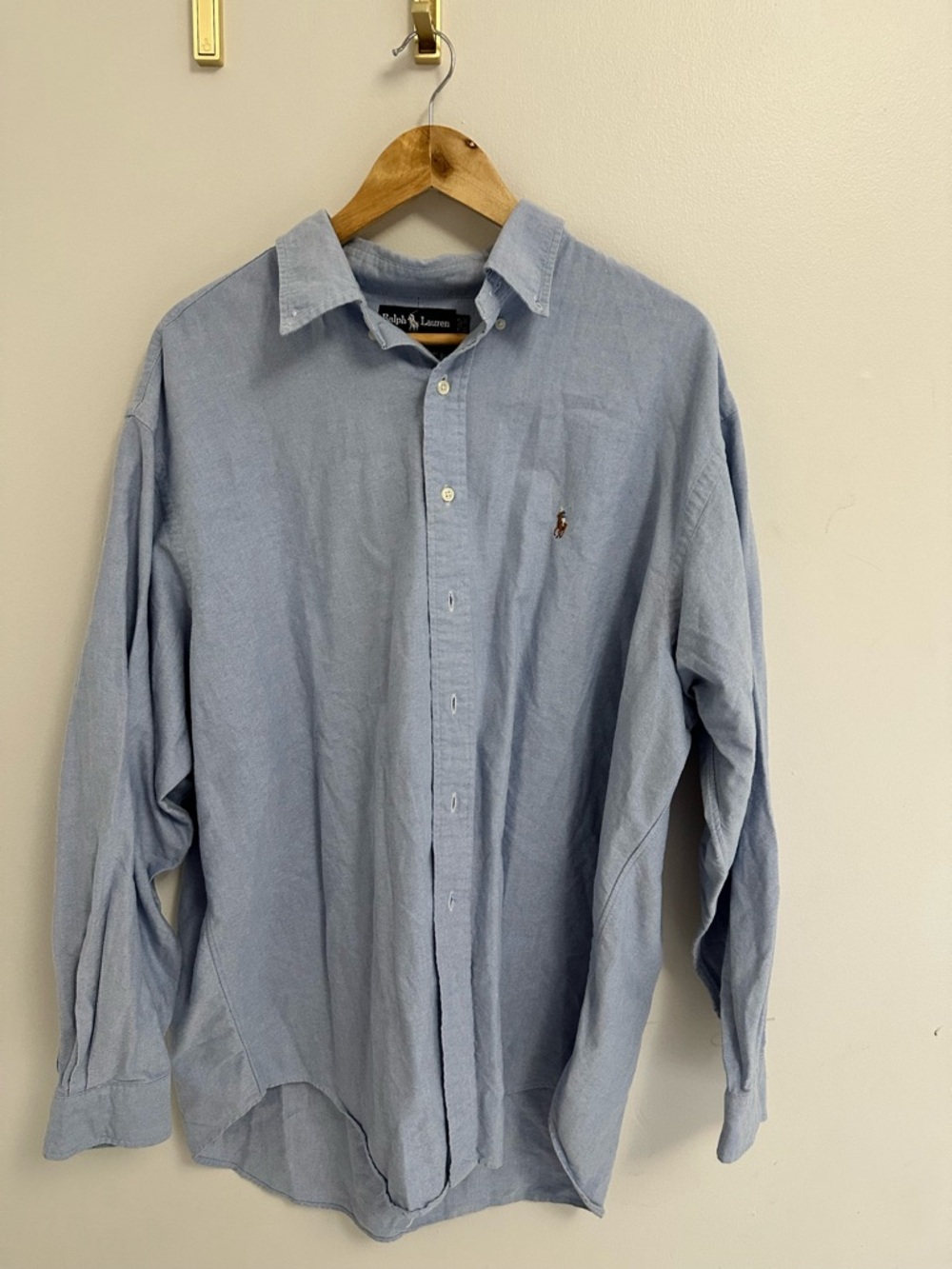 Ralph Lauren Light Blue Long-Sleeve Button-Down Shirt